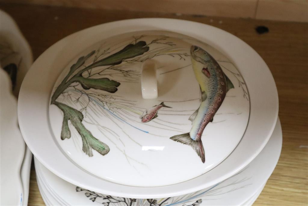 A Johnson Bros., earthenware fish service